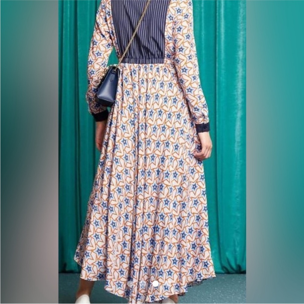 Sister Jane Navy and Orange Long Sleeve Dress - Picture 11 of 11